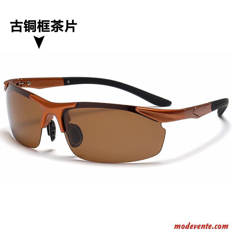 Lunettes De Soleil Homme Conduire Le Nouveau Pêche Tendance Sport Polarisant Noir Gris