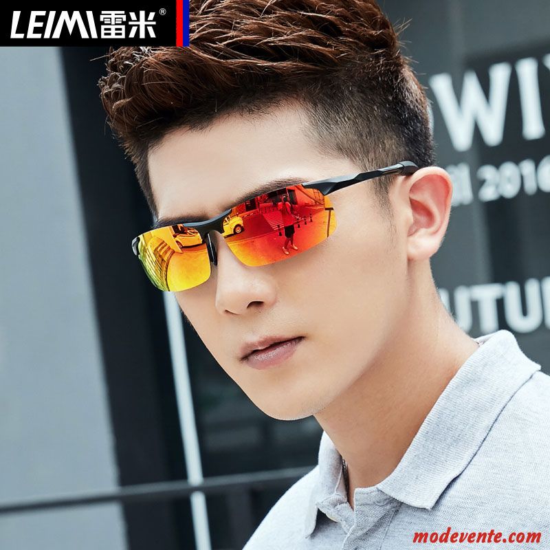 Lunettes De Soleil Homme Conduire Personnalité Tendance Le Nouveau Sport Chauffeur Noir