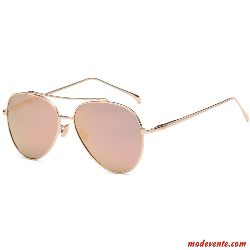 Lunettes De Soleil Homme Conduire Rétro Aviateur Femme Tendance Argent