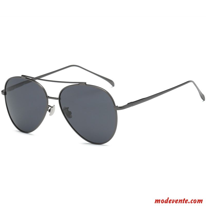 Lunettes De Soleil Homme Conduire Rétro Aviateur Femme Tendance Argent