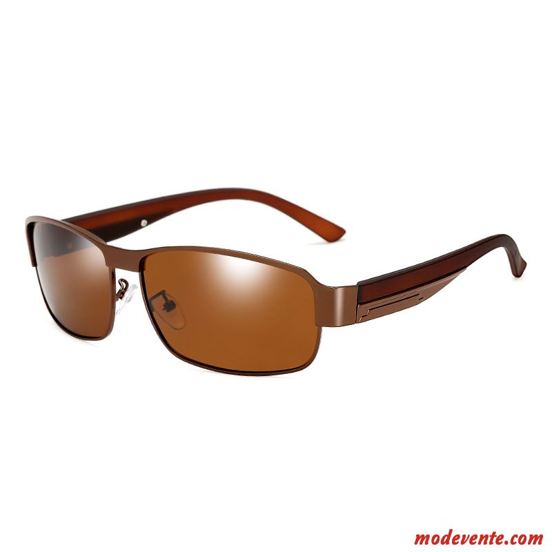 Lunettes De Soleil Homme Le Nouveau Conduire Chauffeur Visage Rond Myopie Tendance Or