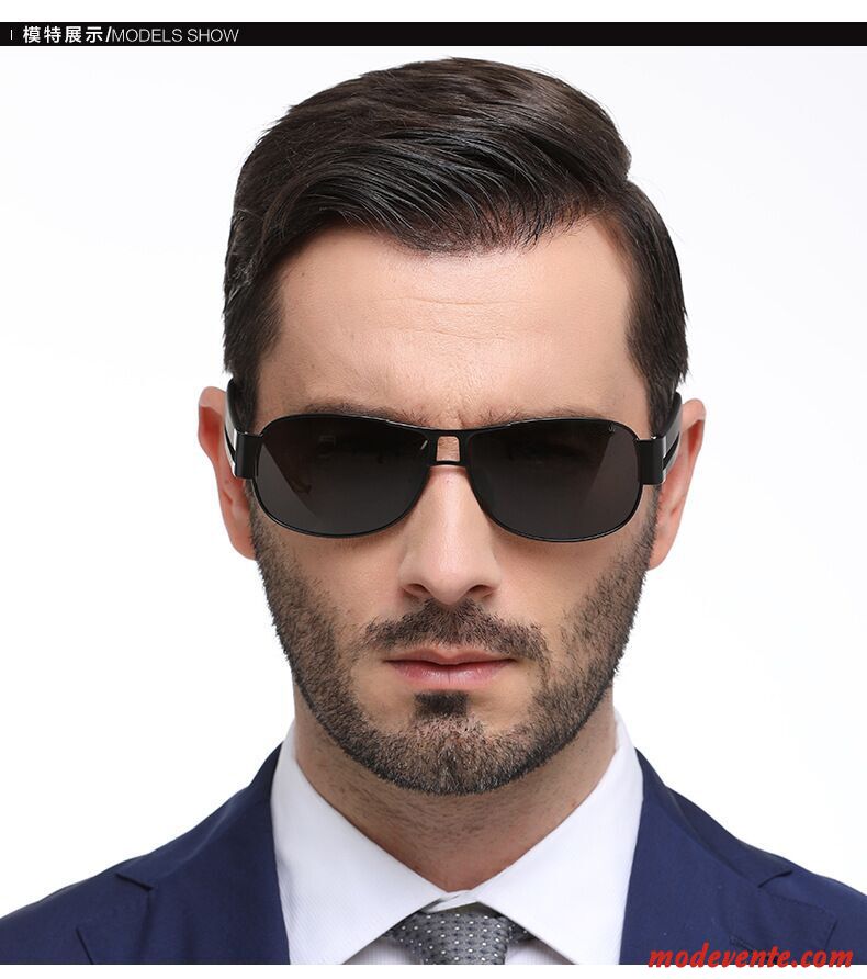 Lunettes De Soleil Homme Le Nouveau Conduire Chauffeur Visage Rond Myopie Tendance Or