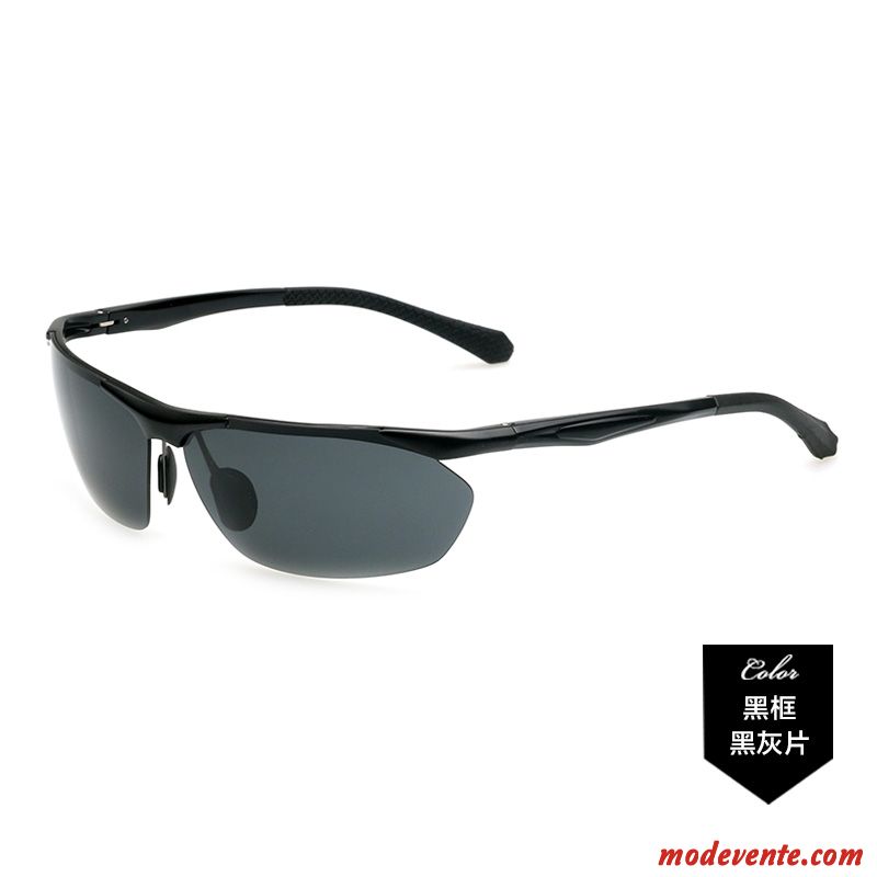 Lunettes De Soleil Homme Le Nouveau Conduire Polarisant Chauffeur Tendance Noir