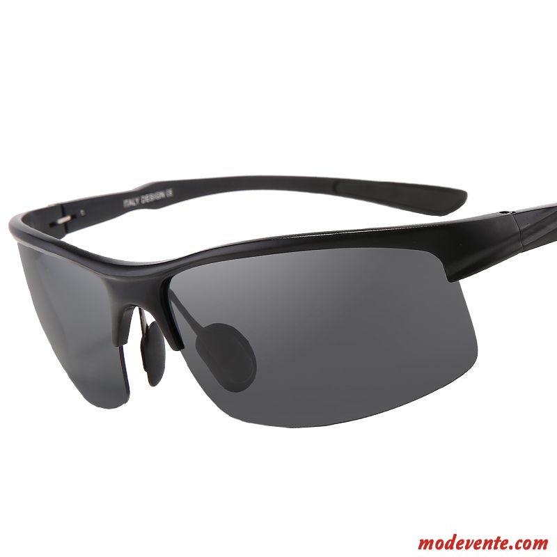 Lunettes De Soleil Homme Magnésium D'aluminium Conduire Pêche Tendance Chauffeur Vision Nocturne