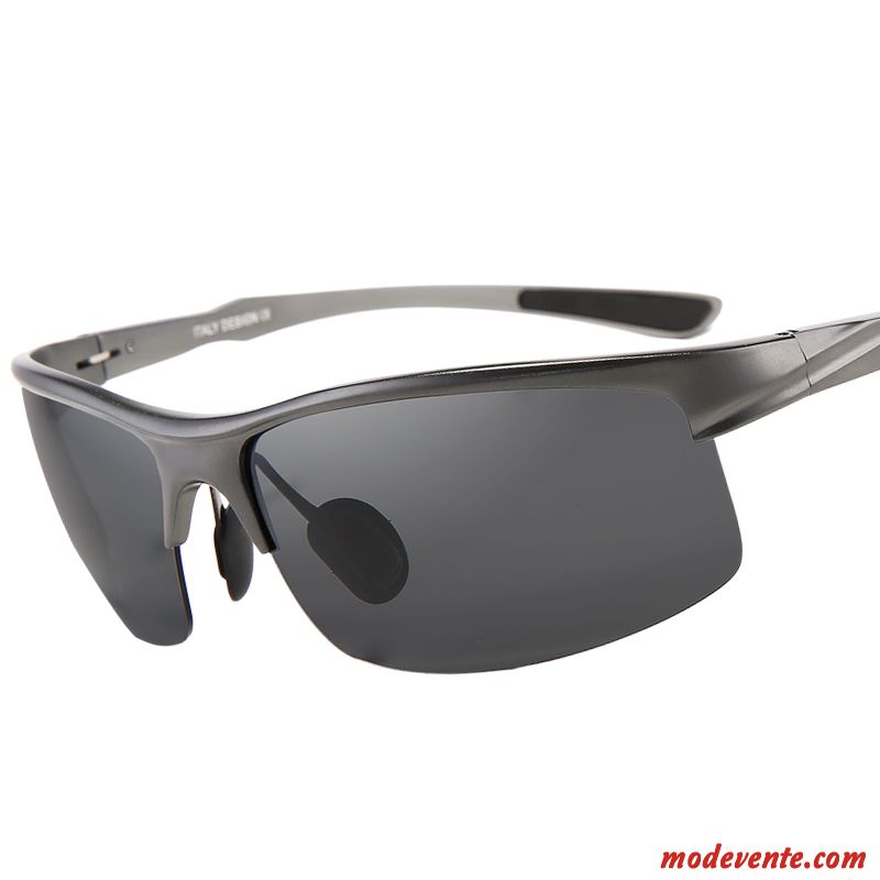 Lunettes De Soleil Homme Magnésium D'aluminium Conduire Pêche Tendance Chauffeur Vision Nocturne