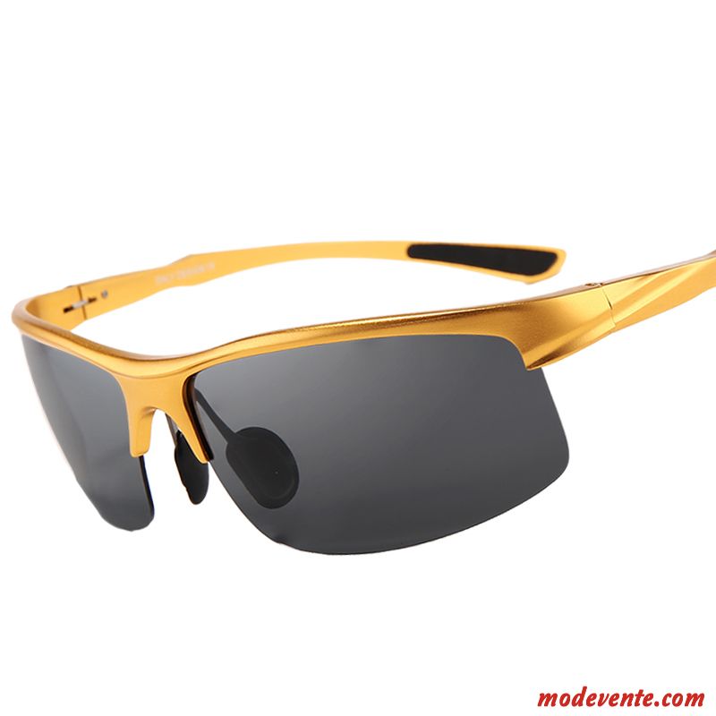 Lunettes De Soleil Homme Magnésium D'aluminium Conduire Pêche Tendance Chauffeur Vision Nocturne