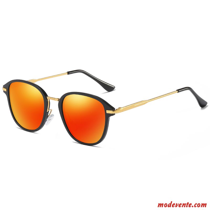 Lunettes De Soleil Homme Ombre Général Femme Le Nouveau Tendance Mode Noir Orange Rouge