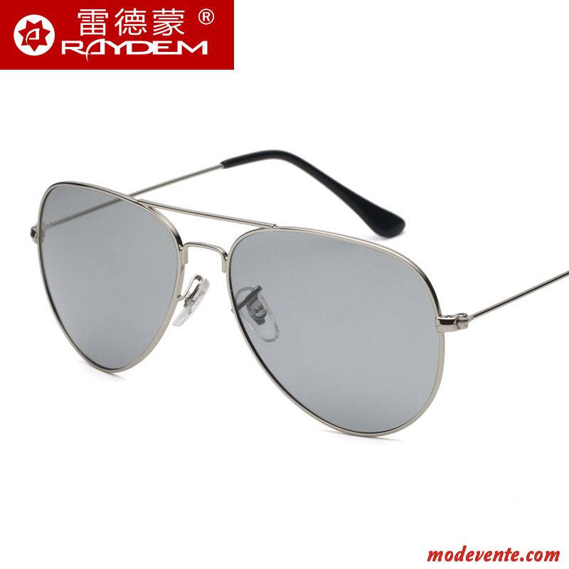 Lunettes De Soleil Homme Personnalité Chauffeur Conduire Femme Tendance Le Nouveau Gris