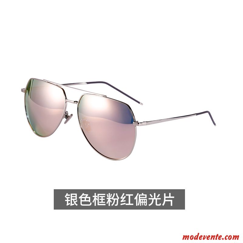 Lunettes De Soleil Homme Polarisant Le Nouveau Conduire Couleur Chauffeur Coloré Argent Gris