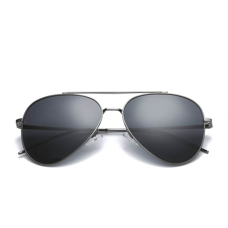 Lunettes De Soleil Homme Tendance Conduire Aviateur Chauffeur Le Nouveau Noir Gris