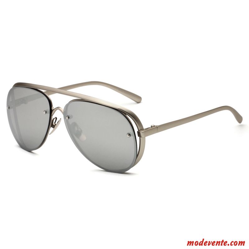 Lunettes De Soleil Homme Tendance Europe Tissu Le Nouveau Femme Mode Rose Or Gris