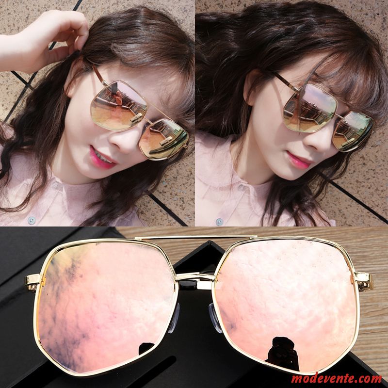 Lunettes De Soleil Homme Tendance Femme Le Nouveau Conduire Personnalité Aviateur Argent