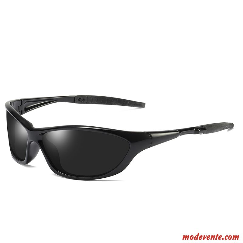 Lunettes De Soleil Homme Visage Rond Sport Conduire Mode Carré Gros Noir Gris