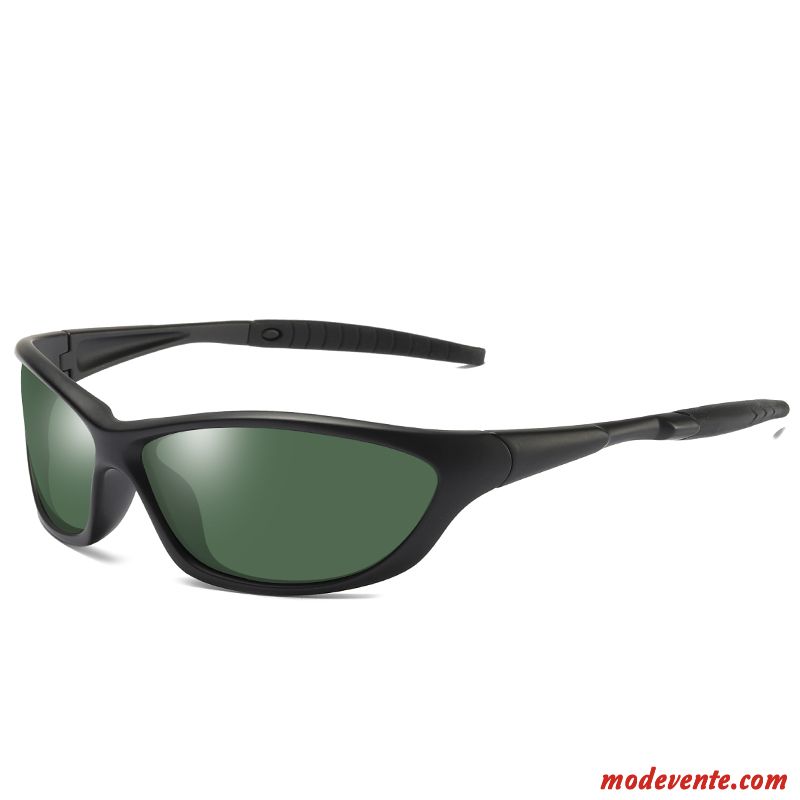 Lunettes De Soleil Homme Visage Rond Sport Conduire Mode Carré Gros Noir Gris