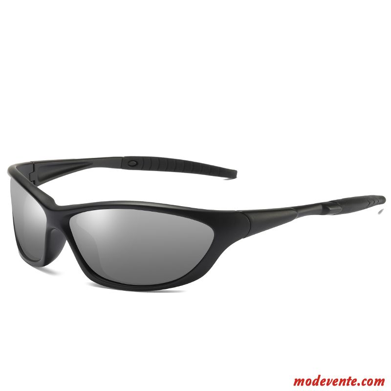 Lunettes De Soleil Homme Visage Rond Sport Conduire Mode Carré Gros Noir Gris