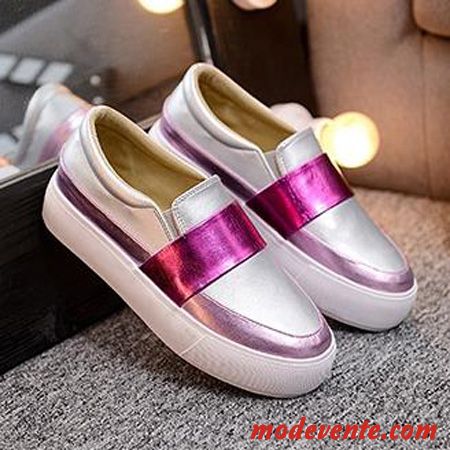 Mocassins Femme Bout Rond Printemps Derbies Flâneurs Décontractée Slip-on Vert