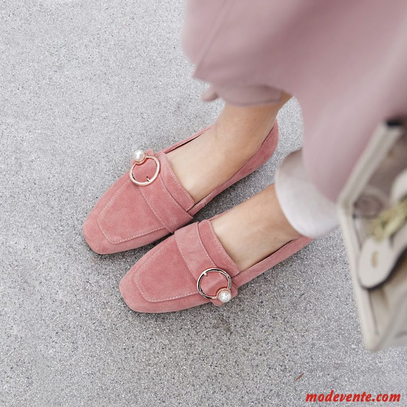 Mocassins Femme Chaussures Plates Tous Les Assortis Décontractée Mesh Derbies Rouge Rose Clair