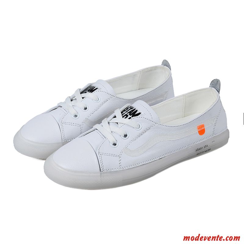 Mocassins Femme Plateforme L'automne Ultra Plates Sport Tous Les Assortis Blanc