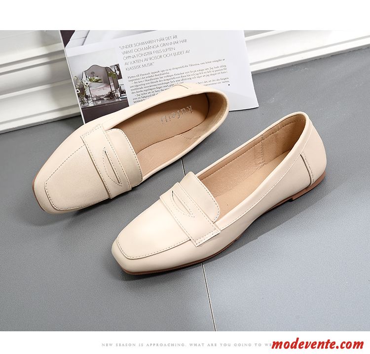 Mocassins Femme Plates Derbies Été Slip-on Printemps Tendance