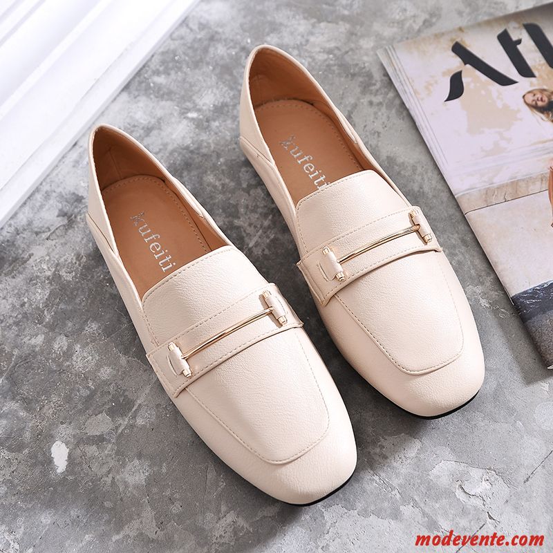 Mocassins Femme Plates Derbies Été Slip-on Printemps Tendance