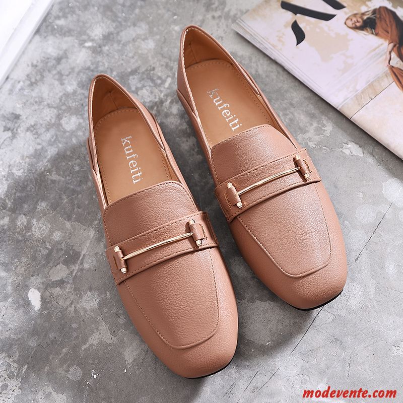 Mocassins Femme Plates Derbies Été Slip-on Printemps Tendance