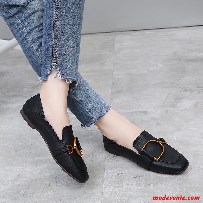 Mocassins Femme Plates Derbies Été Slip-on Printemps Tendance