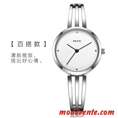 Montre Femme Mode Montre À Bracelet Étanche Loisir Étudiant Tendance Bleu