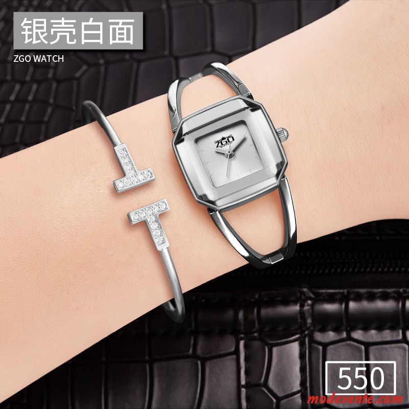 Montre Femme Mode Simple Atmosphère Bracelet Décoration Le Nouveau Or