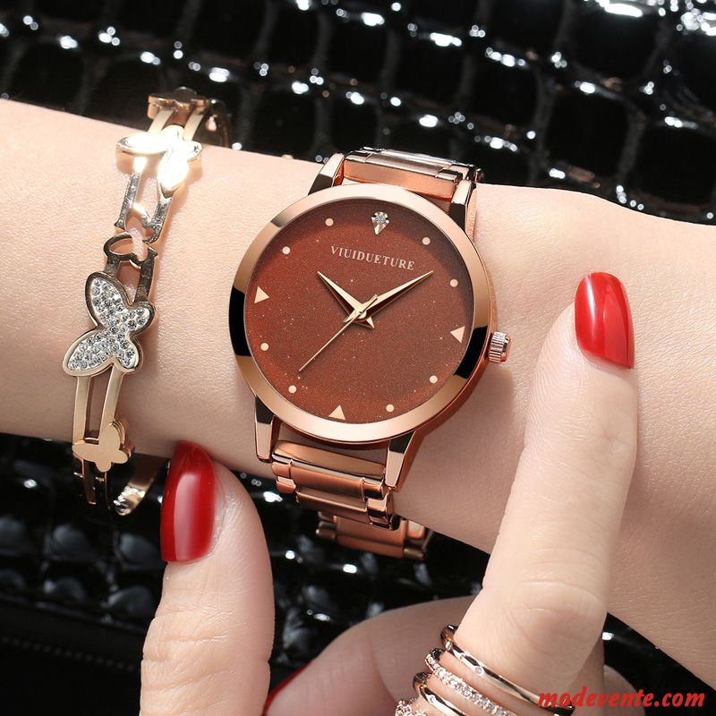 Montre Femme Réseau Petit Tendance Authentique Montre À Bracelet Modèles Féminins Rouge Vert