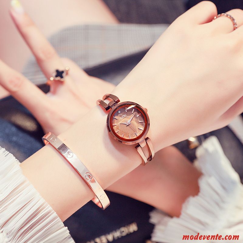 Montre Femme Simple Étanche Tendance Frais Loisir Bracelet Bleu