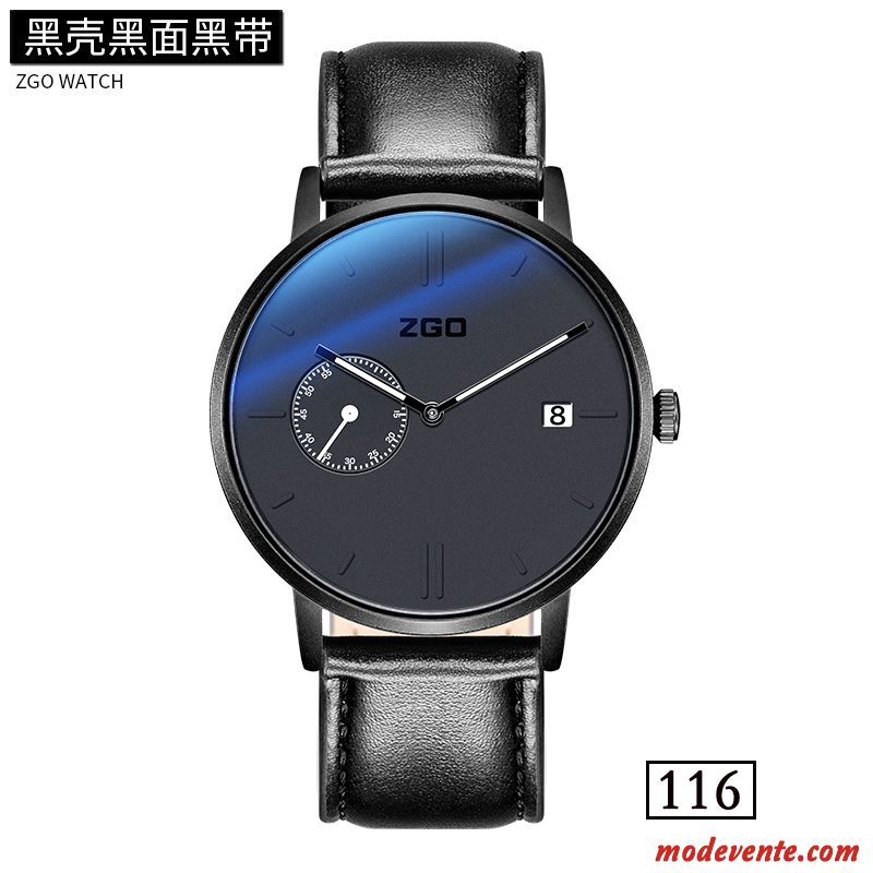 Montre Homme Loisir Ceinture Simple Le Nouveau Nouvelles Arrivées Tendance Bleu