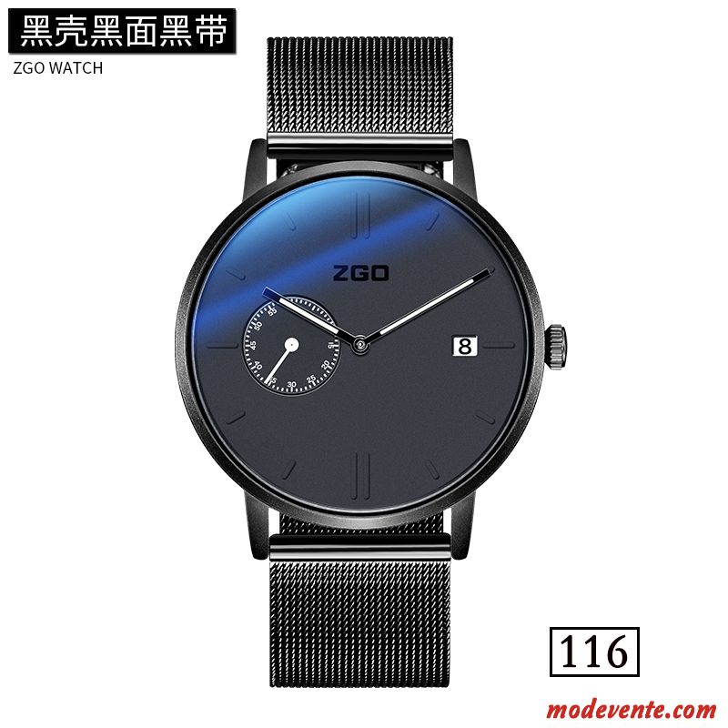 Montre Homme Loisir Ceinture Simple Le Nouveau Nouvelles Arrivées Tendance Bleu