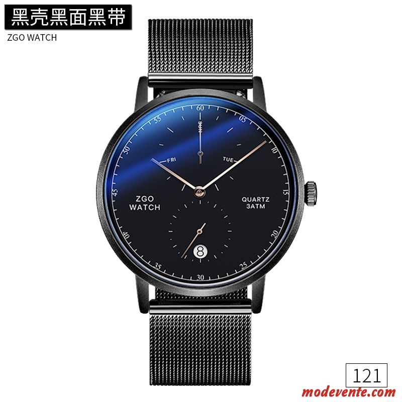 Montre Homme Loisir Ceinture Simple Le Nouveau Nouvelles Arrivées Tendance Bleu