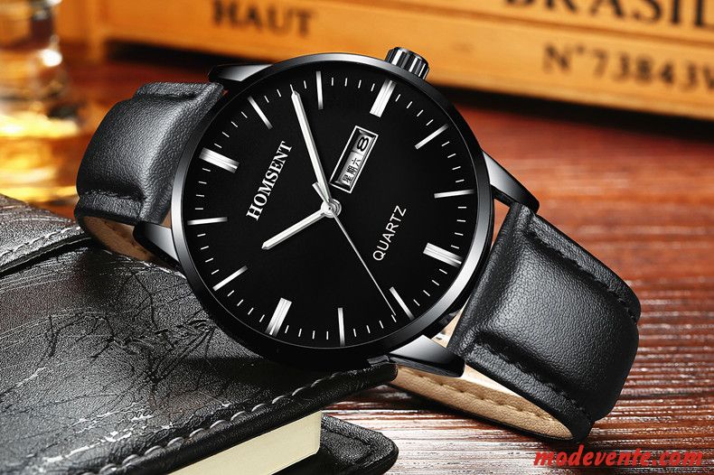 Montre Homme Montre Numérique Étanche Loisir Simple Montre À Bracelet Tendance Noir Or