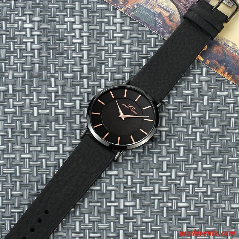 Montre Homme Montre À Bracelet Ceinture Loisir Mode Étanche Tendance