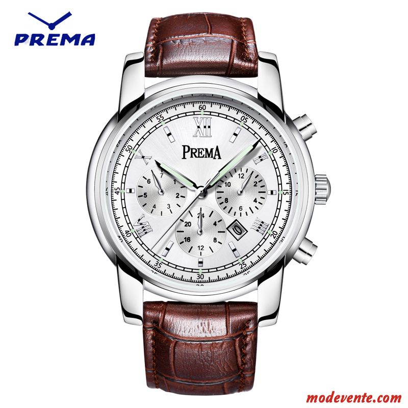 Montre Homme Sport Tendance Acier Inoxydable Mode Loisir Ceinture Noir
