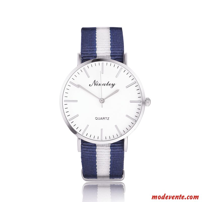 Montre Homme Étanche Loisir Très Mince Simple Montre À Bracelet Tendance