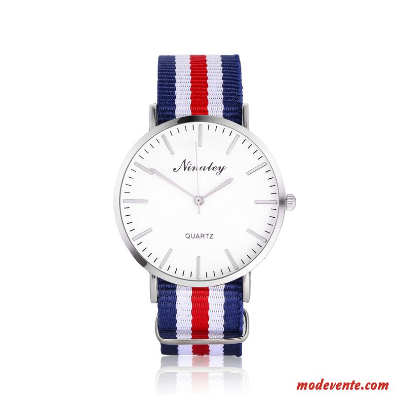 Montre Homme Étanche Loisir Très Mince Simple Montre À Bracelet Tendance