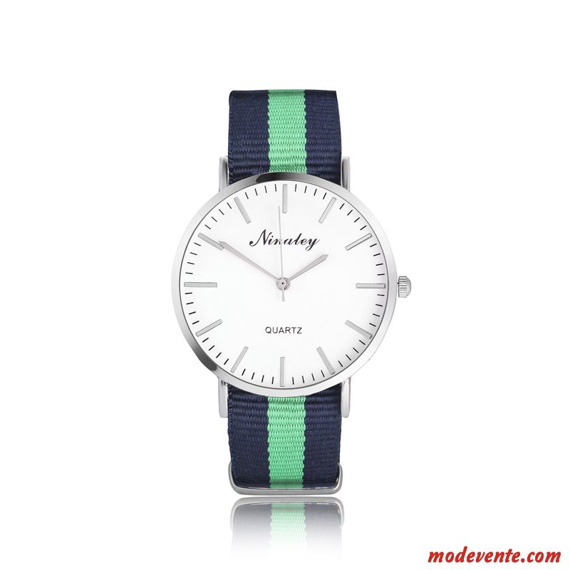 Montre Homme Étanche Loisir Très Mince Simple Montre À Bracelet Tendance