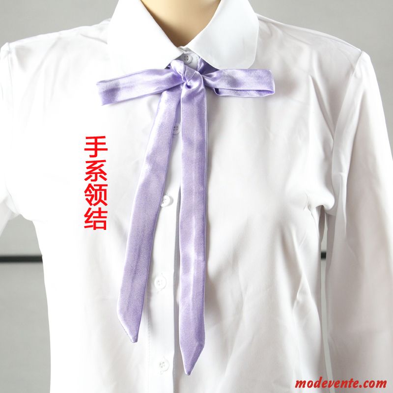 Nœud Papillon Femme Général Étudiant Uniforme Vent De L'université Homme Arc Pure Violet