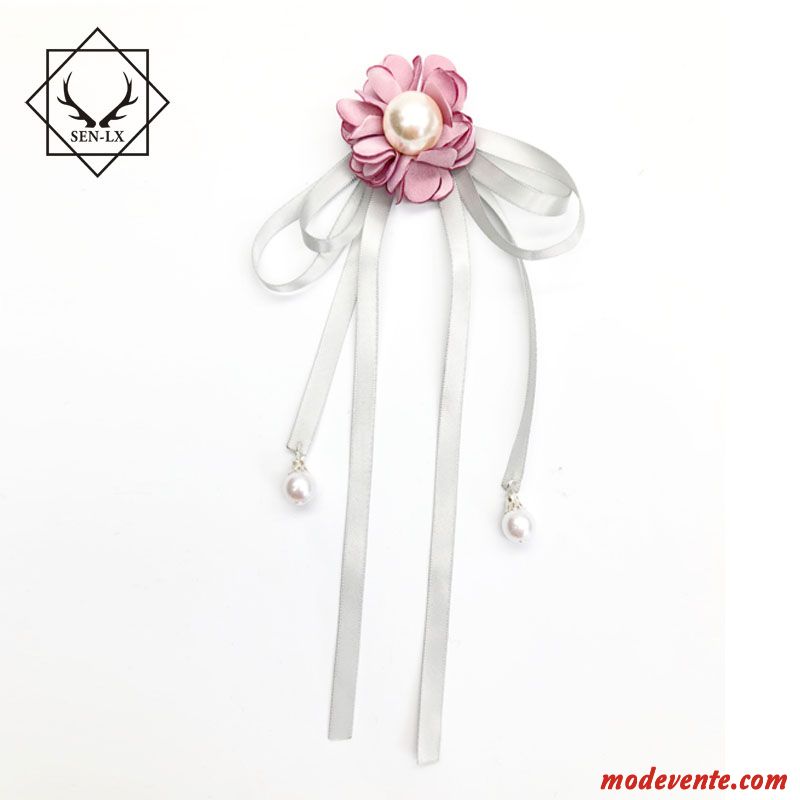 Nœud Papillon Femme Recevoir Des Fleurs Doux Perle Le Nouveau Arc Accessoires Rouge Rose