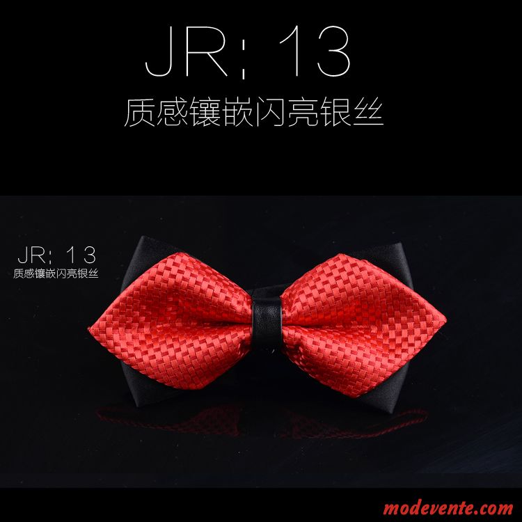 Nœud Papillon Homme Arc Le Marié Marier Britanique Meilleur Homme Tendance Noir Rouge Or