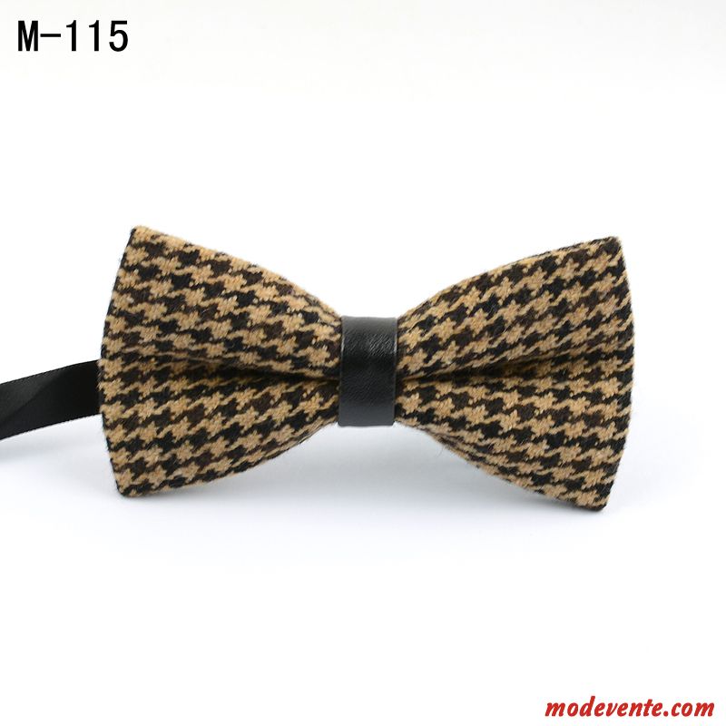 Nœud Papillon Homme Arc Rétro Britanique Vêtements De Cérémonie Mode Bordeaux