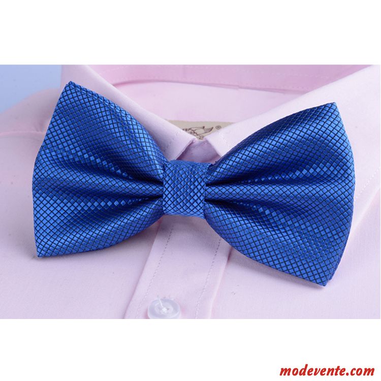 Nœud Papillon Homme Banquet Vêtements De Cérémonie Loisir Arc Meilleur Homme Britanique Pure Bleu