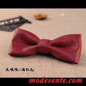 Nœud Papillon Homme Britanique Robe Cuir Marier Le Marié Entreprise Bordeaux