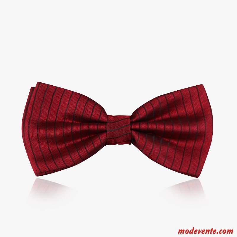 Nœud Papillon Homme Le Marié Modèle Banquet Mode Arc Meilleur Homme Bordeaux