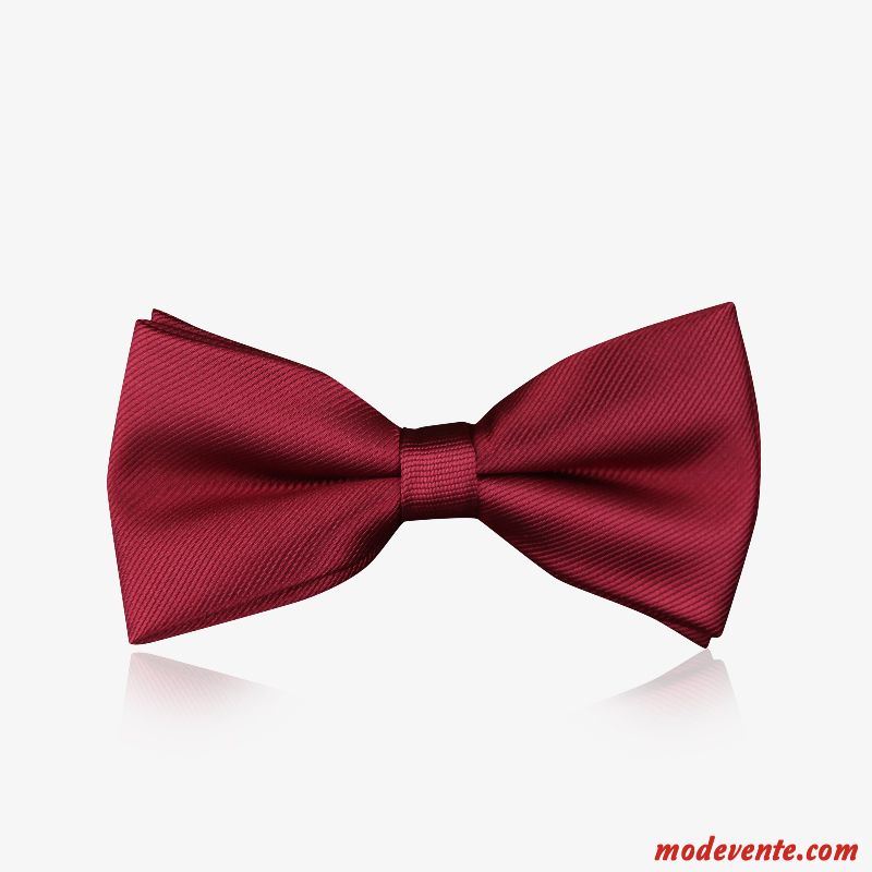 Nœud Papillon Homme Le Marié Modèle Banquet Mode Arc Meilleur Homme Bordeaux