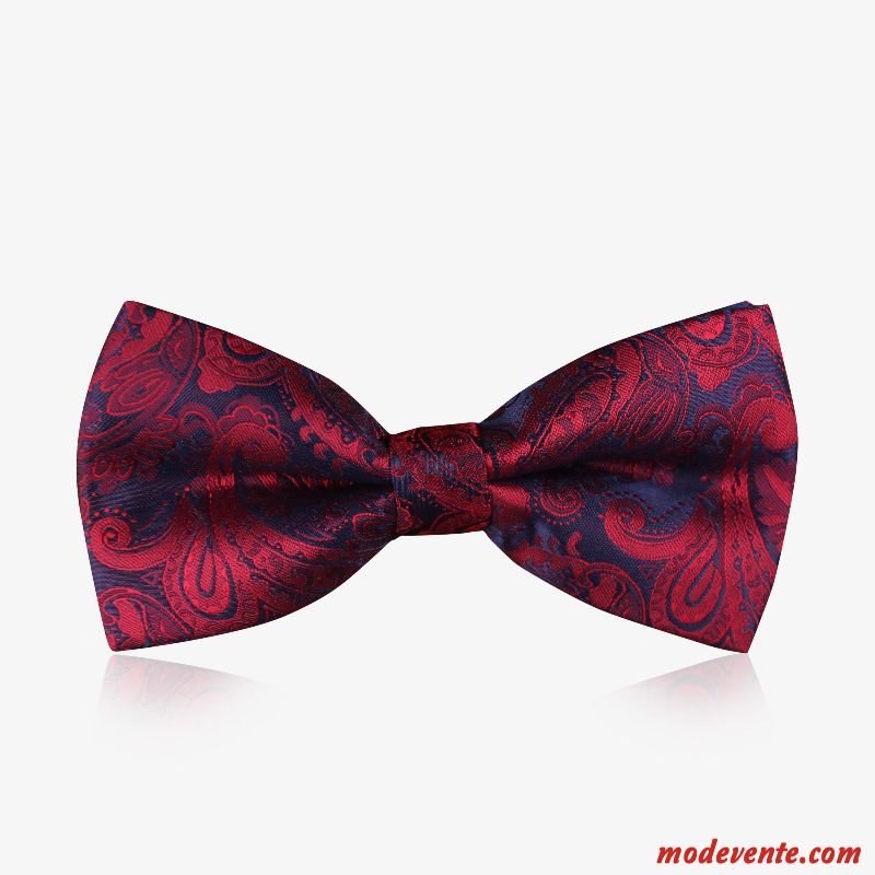 Nœud Papillon Homme Le Marié Modèle Banquet Mode Arc Meilleur Homme Bordeaux