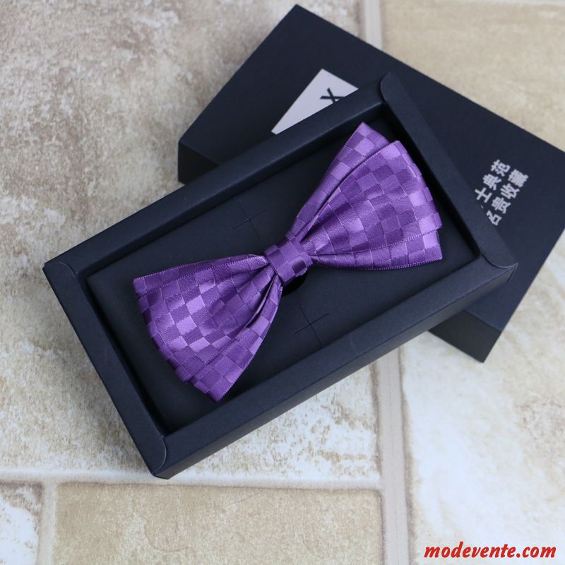 Nœud Papillon Homme Marier Britanique Mariage Meilleur Homme Vêtements De Cérémonie Été Bleu Marin Rouge Violet