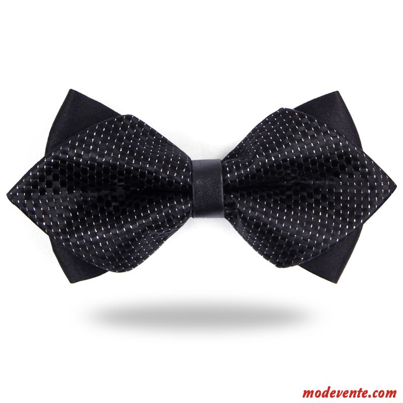 Nœud Papillon Homme Marier Britanique Vêtements De Cérémonie Carreaux Le Marié Entreprise Noir Rouge Foncé